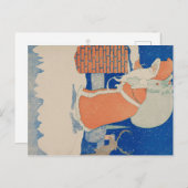 ヴィンテージサンタハガキクラシックホリデーカード ポストカード (正面/裏面)