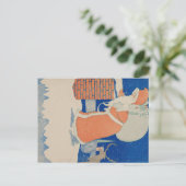 ヴィンテージサンタハガキクラシックホリデーカード ポストカード (スタンド正面)