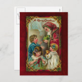 ヴィンテージサンタハガキ シーズンポストカード (正面/裏面)