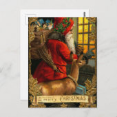 ヴィンテージサンタハガキ ポストカード (正面/裏面)