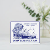 ヴィンテージサンタバラバカリフォルニア ポストカード (スタンド正面)