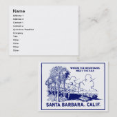 ヴィンテージサンタバラバカリフォルニア 名刺 (正面/裏面)