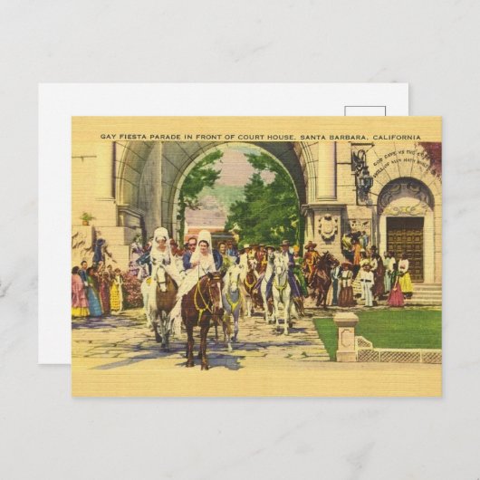 ヴィンテージサンタバーバラコートハウスゲイフィエスタ ポストカード (正面/裏面)