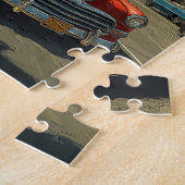 ヴィンテージサンタバーバラ,カリフォルニア ジグソーパズル (側面)