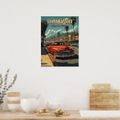 ヴィンテージサンタバーバラ，カリフォルニア ポスター (キッチン)