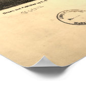 ヴィンテージサンタバーバラCAの絵図(1877) ポスター (角)