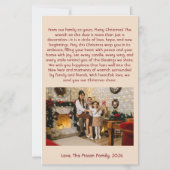 ヴィンテージサンタパーソナライズされたクリスマスデザイン (裏面)