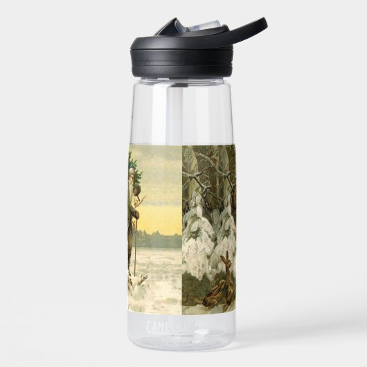 ヴィンテージサンタビクトリアンクリスマス ウォーターボトル (左面)