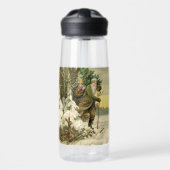 ヴィンテージサンタビクトリアンクリスマス ウォーターボトル (正面)