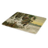 ヴィンテージサンタビクトリアンクリスマス カッティングボード (角)