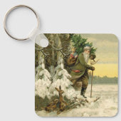 ヴィンテージサンタビクトリアンクリスマス キーホルダー (正面)