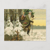 ヴィンテージサンタビクトリアンクリスマス シーズンポストカード (正面)