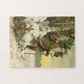 ヴィンテージサンタビクトリアンクリスマス ジグソーパズル (横)