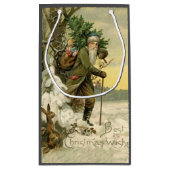 ヴィンテージサンタビクトリアンクリスマス スモールペーパーバッグ (裏面)