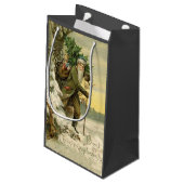 ヴィンテージサンタビクトリアンクリスマス スモールペーパーバッグ (裏面アングル)