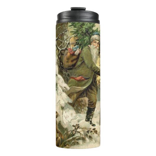 ヴィンテージサンタビクトリアンクリスマス タンブラー (正面)