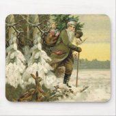 ヴィンテージサンタビクトリアンクリスマス マウスパッド (正面)