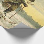 ヴィンテージサンタビクトリアンクリスマス ラッピングペーパー (角)