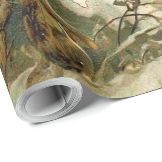 ヴィンテージサンタビクトリアンクリスマス ラッピングペーパー (ロールコーナー)