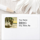 ヴィンテージサンタビクトリアンクリスマス ラベル (インサイチュ)