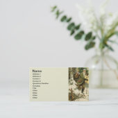 ヴィンテージサンタビクトリアンクリスマス 名刺 (スタンド正面)