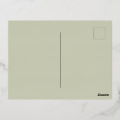 ヴィンテージサンタビクトリアンクリスマス 箔シーズンポストカード (裏面)