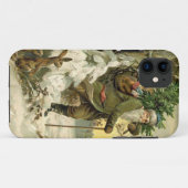 ヴィンテージサンタビクトリアンクリスマス Case-Mate iPhoneケース (裏面(横))