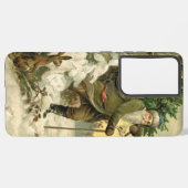 ヴィンテージサンタビクトリアンクリスマス SAMSUNG GALAXYケース (裏面横)