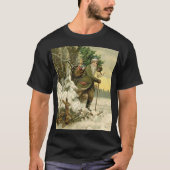 ヴィンテージサンタビクトリアンクリスマス Tシャツ (正面)
