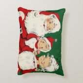 ヴィンテージサンタファミリークリスマスアクセントピロー アクセントクッション (裏面(縦))