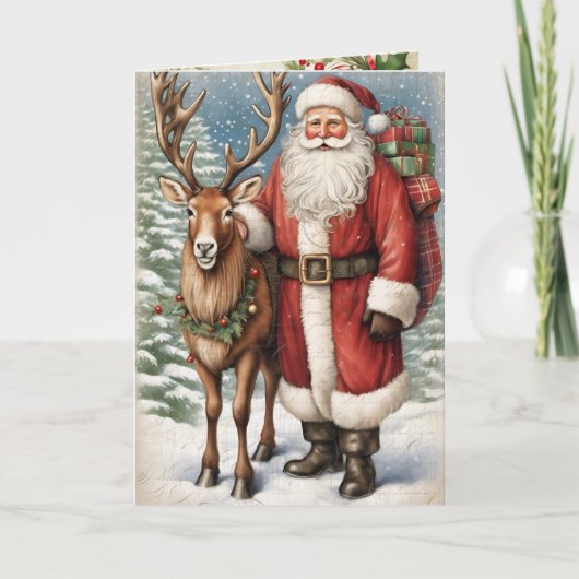ヴィンテージサンタファーザークリスマストナディパーページ シーズンカード (正面)