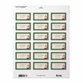 ヴィンテージサンタファーザークリスマス住所 シール (フルシート)