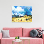 ヴィンテージサンタフェヒルズ キャンバスプリント (インサイチュ (リビング))