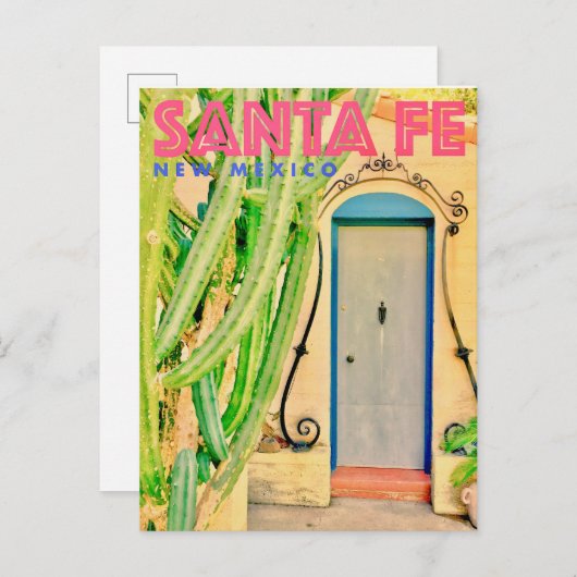 ヴィンテージサンタフェ旅行はがき 案内ポストカード (正面/裏面)