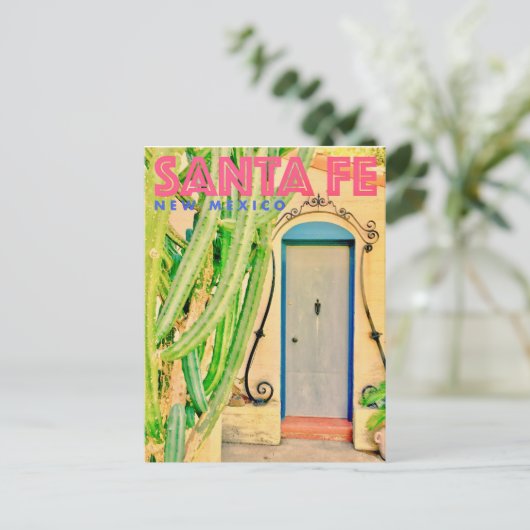 ヴィンテージサンタフェ旅行はがき 案内ポストカード (スタンド正面)