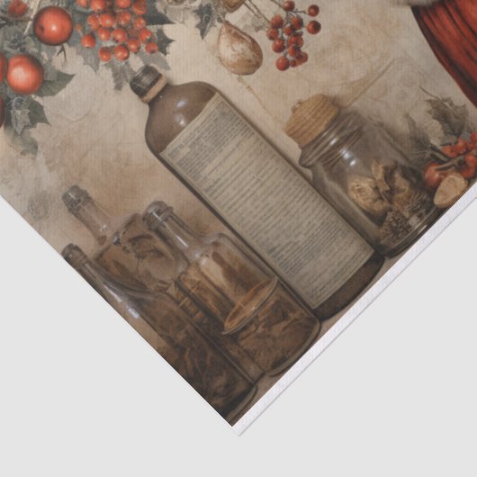 ヴィンテージサンタベビーレディークリスマスデクページ 薄葉紙 (詳細)