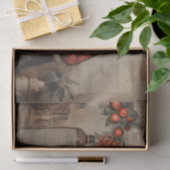 ヴィンテージサンタベビーレディークリスマスデクページ 薄葉紙 (ギフト)