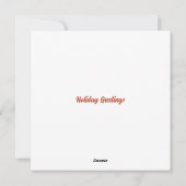 ヴィンテージサンタホリデーカード シーズンカード (裏面)