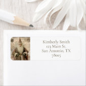 ヴィンテージサンタホリデー差出人住所 ラベル (インサイチュ)