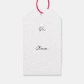 ヴィンテージサンタホリークリスマスギフトラベル ギフトタグ (裏面)