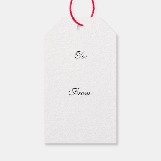 ヴィンテージサンタホリークリスマスギフトラベル ギフトタグ (裏面)