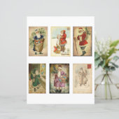 ヴィンテージサンタポストカードスクラップブック (スタンド正面)