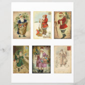 ヴィンテージサンタポストカードスクラップブック (正面)