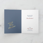 ヴィンテージサンタポートレートおもちゃ&ホリー カード (内部)