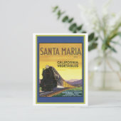 ヴィンテージサンタマリアカリフォルニア野菜クレートララ ポストカード (スタンド正面)