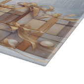 ヴィンテージサンタメリークリスマスモノグラム | カッティングボード (角)