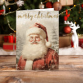 ヴィンテージサンタメリークリスマス シーズンカード