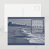 ヴィンテージサンタモニカカリフォルニアビーチトラベル ポストカード (正面/裏面)