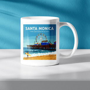 ヴィンテージサンタモニカカリフォルニア コーヒーマグカップ