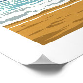 ヴィンテージサンタモニカカリフォルニア ポスター (角)